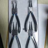 Light handle fine polished circlip plier